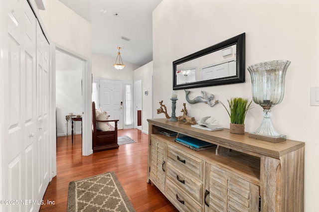 122 Twine St, Saint Augustine, FL 32084 - hall with dark wood-style flooring