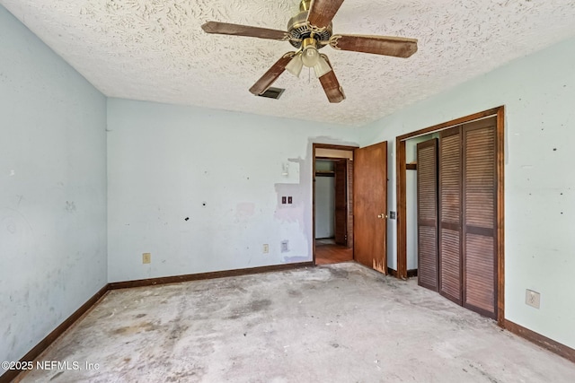 2259 Marlee Rd S, Jacksonville, FL 32259 - unfurnished bedroom featuring a textured ceiling, a closet, and a ceiling fan