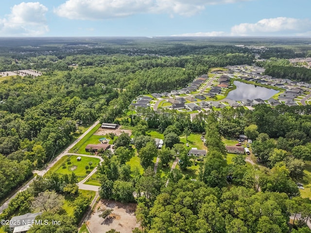 2259 Marlee Rd S, Jacksonville, FL 32259 - aerial view of residential area with a heavily wooded area and a nearby body of water