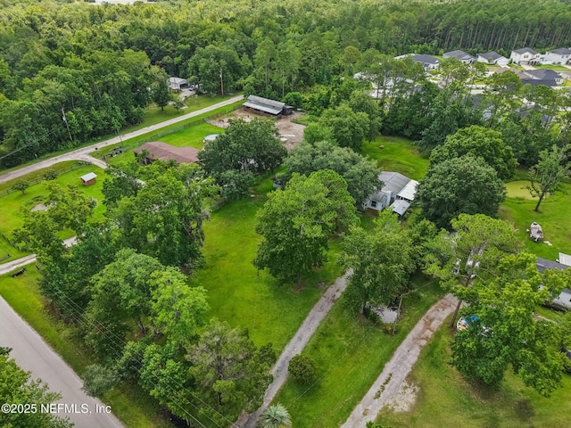 2259 Marlee Rd S, Jacksonville, FL 32259 - aerial view of property and surrounding area featuring a heavily wooded area