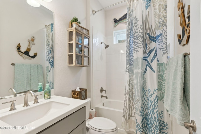 95196 Golden Glow Dr, Fernandina Beach, FL 32034 - full bathroom featuring vanity and shower / bath combo with shower curtain