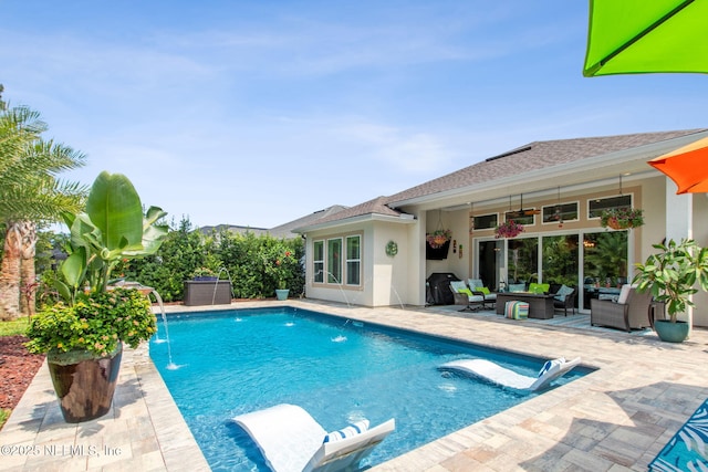 95196 Golden Glow Dr, Fernandina Beach, FL 32034 - swimming pool with outdoor lounge area and a patio
