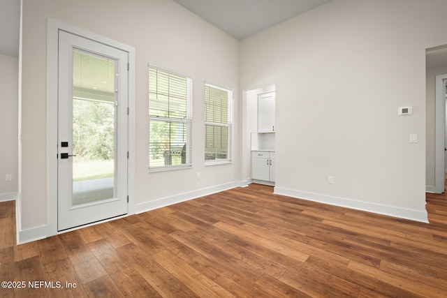 36250 Pitch Ln, Hilliard, FL 32046 - unfurnished room with hardwood / wood-style flooring and baseboards