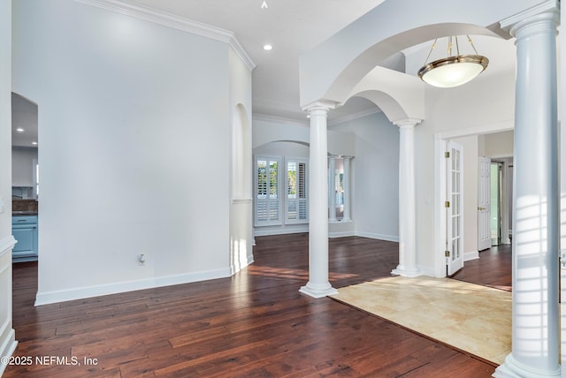 1700 Southcreek Dr, Saint Johns, FL 32259 - entryway featuring hardwood / wood-style flooring, ornamental molding, and recessed lighting