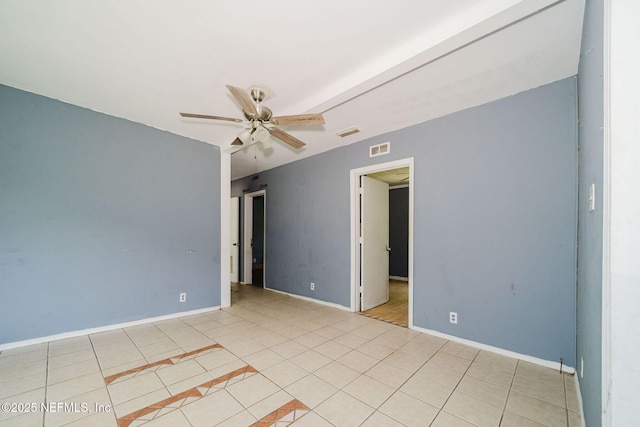 14344 68th St, Live Oak, FL 32060 - unfurnished room featuring a ceiling fan and light tile patterned flooring