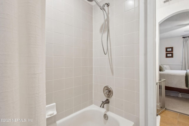 85488 Sagaponack Dr, Fernandina Beach, FL 32034 - bathroom with ensuite bathroom, washtub / shower combination, and tile patterned floors