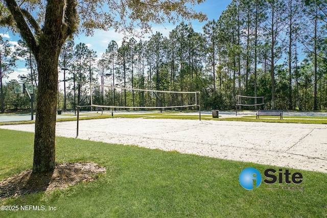 1810 Green Springs Cir Unit B, Fleming Island, FL 32003 - surrounding community featuring volleyball court and a yard