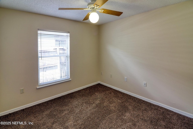 3371 Net Ct, Jacksonville, FL 32277 - carpeted empty room featuring a ceiling fan and a textured ceiling