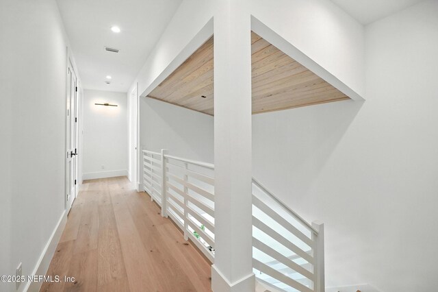 1509 Ocean Front, Neptune Beach, FL 32266 - hall featuring light wood-type flooring and recessed lighting