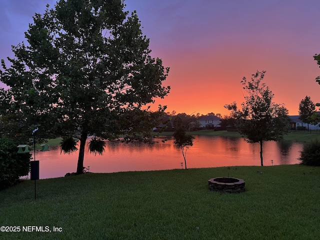 127 Colorado Springs Way, Saint Augustine, FL 32092 - water view with an outdoor fire pit