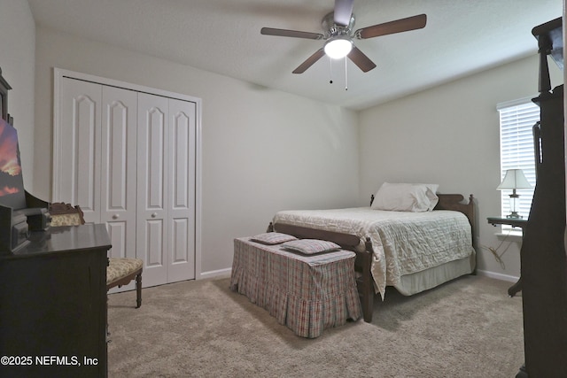 127 Colorado Springs Way, Saint Augustine, FL 32092 - carpeted bedroom with a closet and a ceiling fan