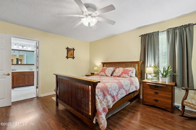86385 Peeples Rd, Yulee, FL 32097 - bedroom with wood finished floors, ensuite bathroom, and ceiling fan