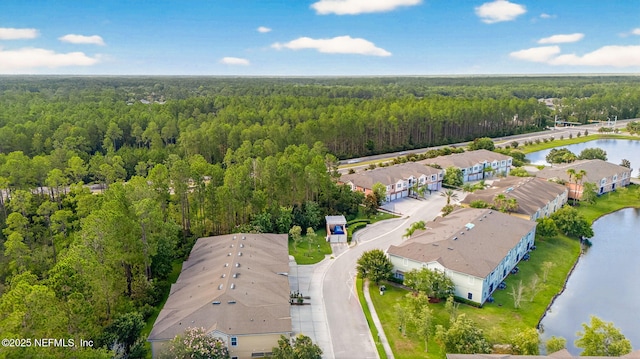 218 Larkin Pl Unit 105, Saint Johns, FL 32259 - drone / aerial view of a heavily wooded area and a nearby body of water