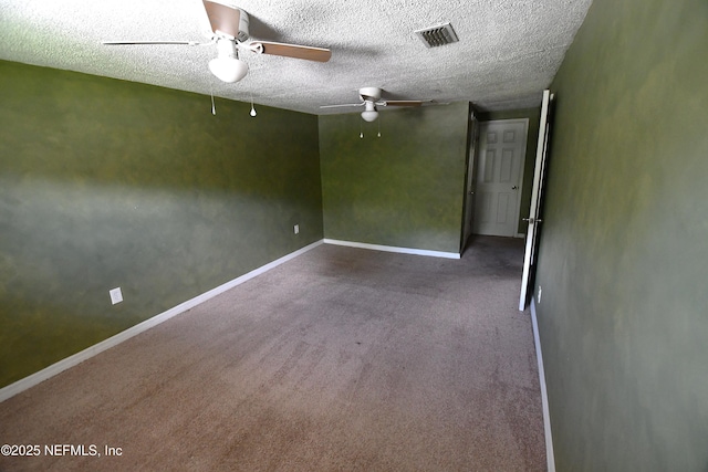 44186 Lee Dr, Callahan, FL 32011 - carpeted spare room featuring a textured ceiling and ceiling fan