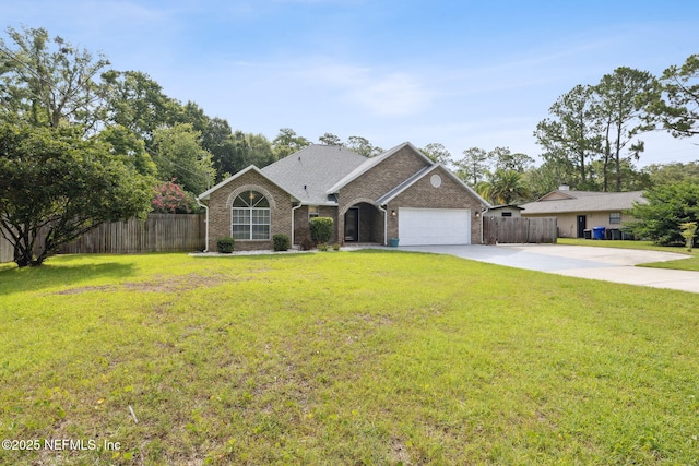 4804 Winton Cir, Saint Augustine, FL 32086 - view of front of home with concrete driveway, brick siding, an attached garage, and roof with shingles