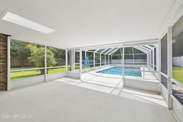 4804 Winton Cir, Saint Augustine, FL 32086 - view of pool featuring a patio, a fenced backyard, and glass enclosure
