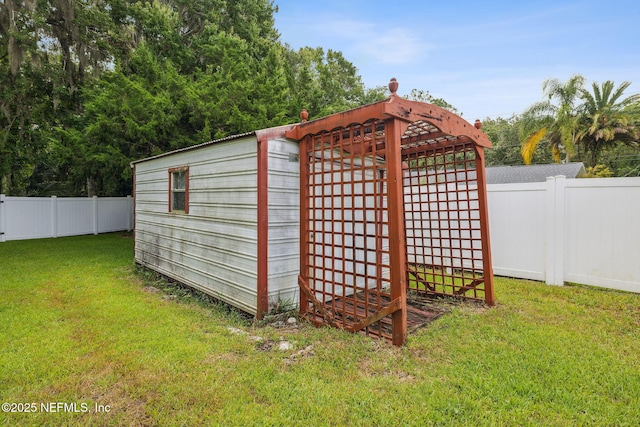 4804 Winton Cir, Saint Augustine, FL 32086 - view of shed with a fenced backyard