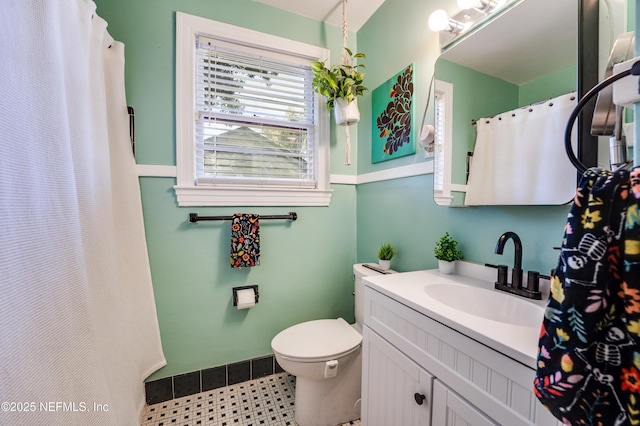 4818 Astral St, Jacksonville, FL 32205 - bathroom featuring vanity and a shower with shower curtain