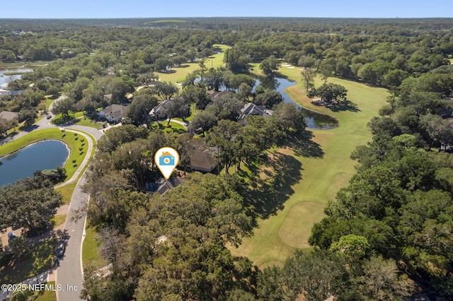 1614 Sheffield Park Ct, Jacksonville, FL 32225 - aerial overview of property's location with a nearby body of water and a local golf course