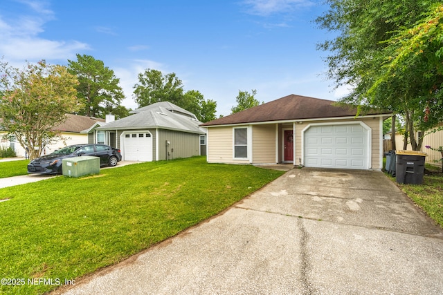6719 Newgate Cir E, Jacksonville, FL 32244 - single story home with a front lawn, concrete driveway, and an attached garage