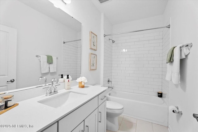 227 Wind Chime Ln, Saint Augustine, FL 32095 - bathroom featuring vanity, bathing tub / shower combination, and tile patterned floors