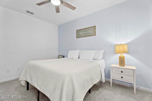 227 Wind Chime Ln, Saint Augustine, FL 32095 - carpeted bedroom with baseboards and ceiling fan