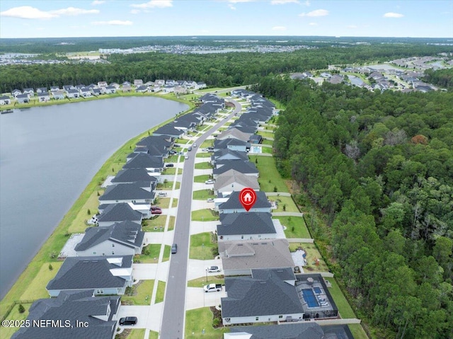 227 Wind Chime Ln, Saint Augustine, FL 32095 - aerial perspective of suburban area with a large body of water