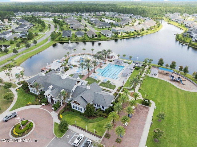 227 Wind Chime Ln, Saint Augustine, FL 32095 - aerial perspective of suburban area with a nearby body of water