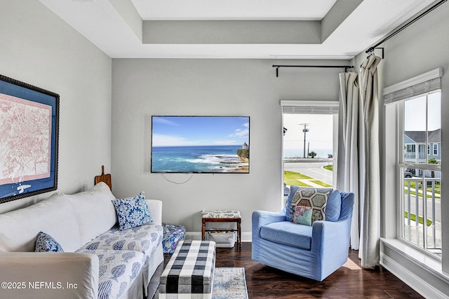 62 Seaside Vista Ct, Saint Augustine, FL 32084 - living area featuring wood finished floors and baseboards