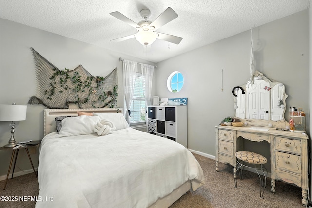 145 E Blackjack Branch Way, Saint Johns, FL 32259 - bedroom featuring carpet flooring, a textured ceiling, and ceiling fan