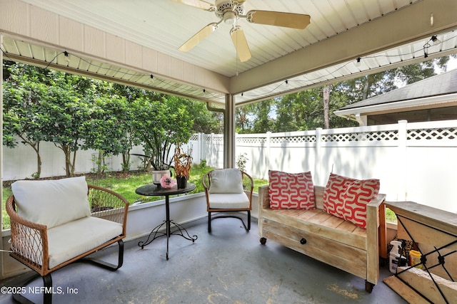 145 E Blackjack Branch Way, Saint Johns, FL 32259 - sunroom / solarium with ceiling fan
