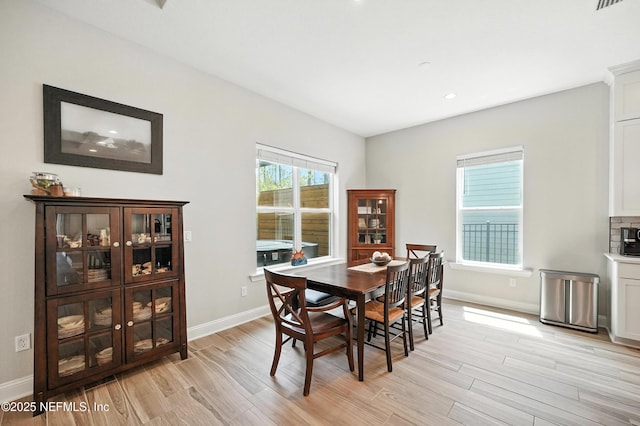 214 Gap Creek Dr, Saint Johns, FL 32259 - dining area featuring light wood finished floors and recessed lighting
