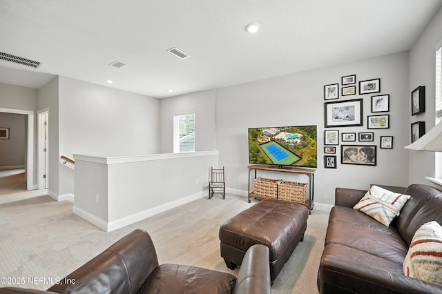 214 Gap Creek Dr, Saint Johns, FL 32259 - living room featuring light carpet and recessed lighting