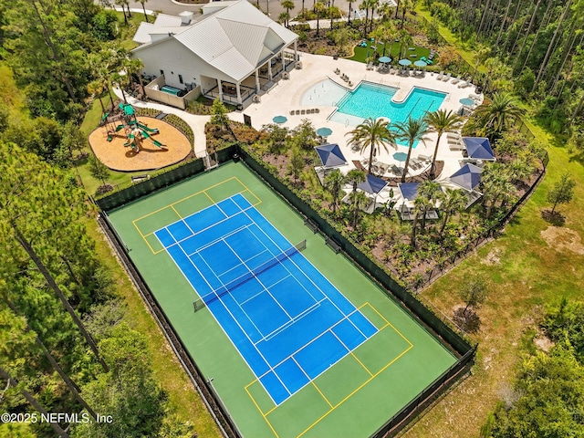 214 Gap Creek Dr, Saint Johns, FL 32259 - drone / aerial view of a pool
