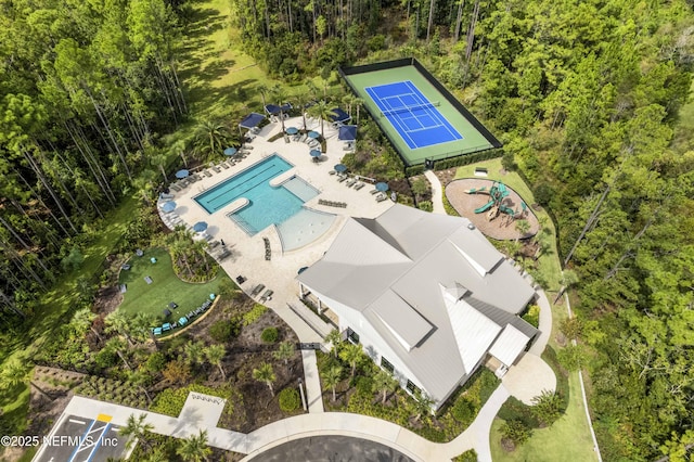 214 Gap Creek Dr, Saint Johns, FL 32259 - drone / aerial view of a pool