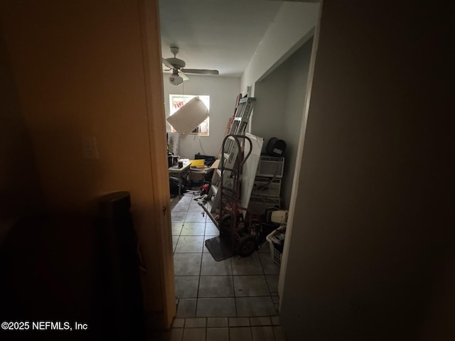 511 Clearview Dr, Cocoa, FL 32927 - hallway with light tile patterned floors