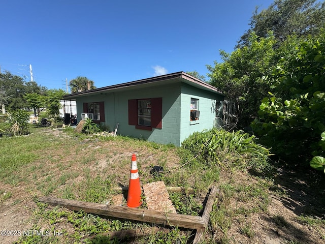 511 Clearview Dr, Cocoa, FL 32927 - view of side of home featuring concrete block siding