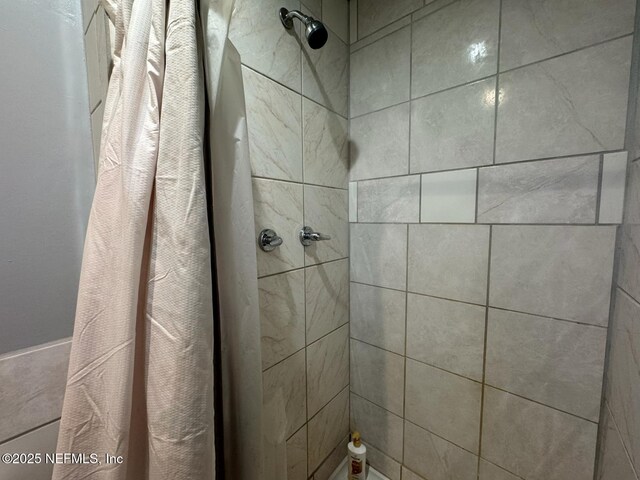 511 Clearview Dr, Cocoa, FL 32927 - bathroom featuring a tile shower