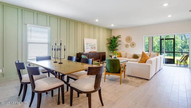 2692 Field Daisy Ln, Green Cove Springs, FL 32043 - dining area with recessed lighting and a decorative wall
