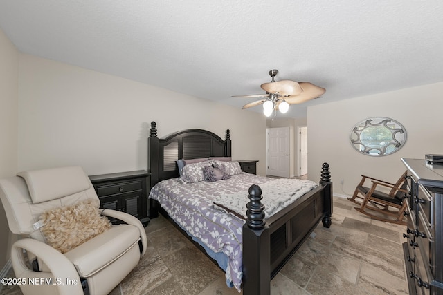213 Seamist Ct, Ponte Vedra Beach, FL 32082 - bedroom with stone finish floors and a ceiling fan