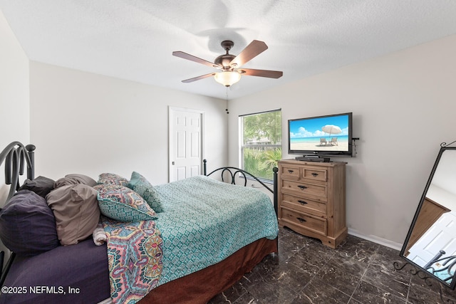 213 Seamist Ct, Ponte Vedra Beach, FL 32082 - bedroom with dark marble finish flooring and ceiling fan
