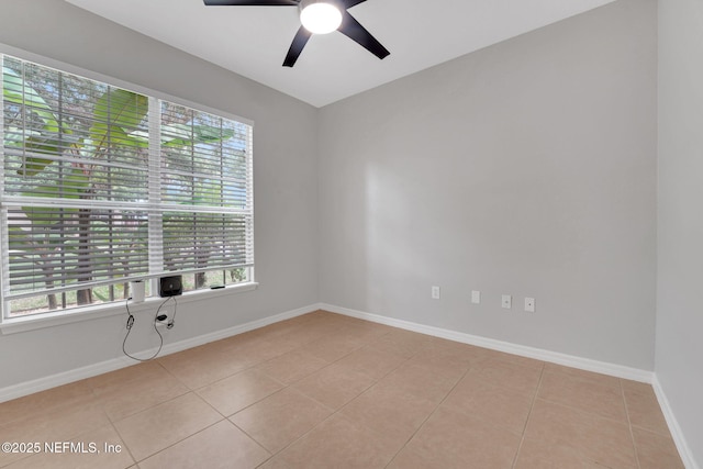 25122 Chipshot Ct, Sorrento, FL 32776 - empty room featuring ceiling fan and light tile patterned floors