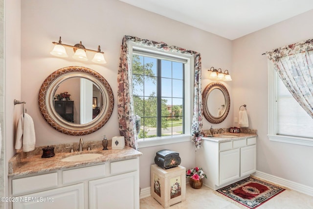 2645 Oakgrove Ave, Saint Augustine, FL 32092 - bathroom featuring healthy amount of natural light and two vanities
