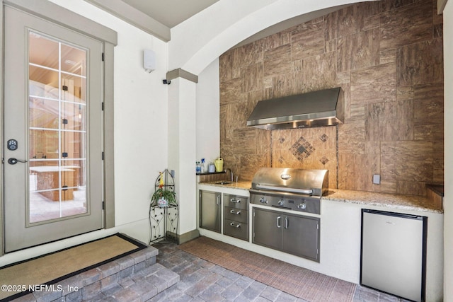 2645 Oakgrove Ave, Saint Augustine, FL 32092 - view of patio / terrace with exterior kitchen