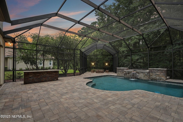 2645 Oakgrove Ave, Saint Augustine, FL 32092 - outdoor pool featuring a patio and a lanai