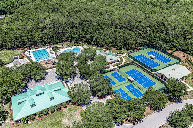 2645 Oakgrove Ave, Saint Augustine, FL 32092 - aerial view of a pool area