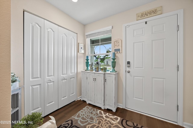 2069 Denton Trce, Green Cove Springs, FL 32043 - foyer entrance with dark wood-style flooring and baseboards