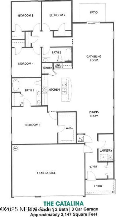 2069 Denton Trce, Green Cove Springs, FL 32043 - view of home floor plan