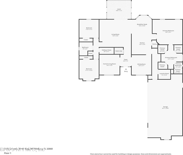 1300 Coopers Hawk Way, Middleburg, FL 32068 - view of room layout