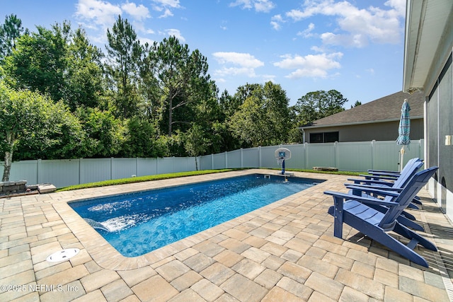 22 Sandstone Dr, Saint Augustine, FL 32086 - view of swimming pool with a patio area and a fenced backyard